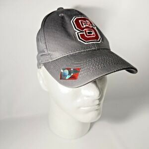 NC State Wolfpack Adjustable Hat Gray NCAA Baseball Cap Captivating Headwear